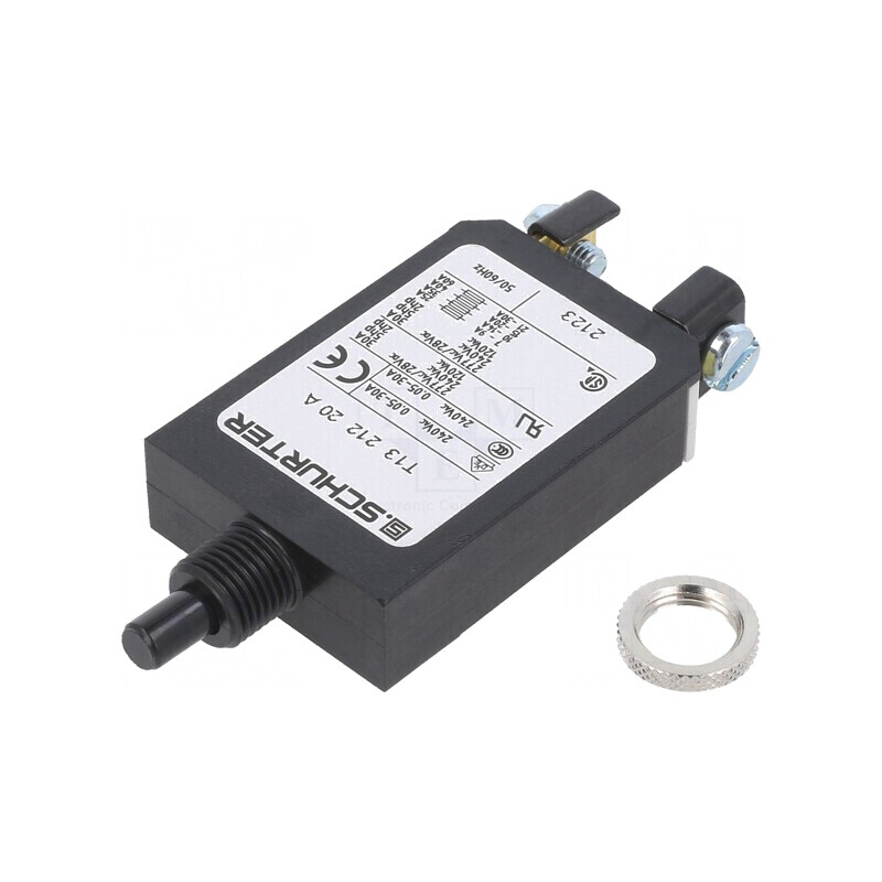 Întrerupător de supracurent 240VAC 28VDC 20A SPST IP40 | Electronic-mag.ro | Componente Electronice