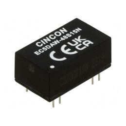 Convertor DC/DC 10W 18-74V la 15V 666mA THT | Electronic-mag.ro | Componente Electronice