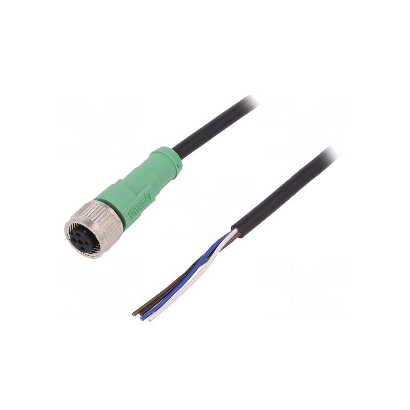 Cablu Conectare 10m M12 4P 250VAC 4A PVC | Electronic-mag.ro | Componente Electronice