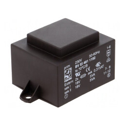 Transformator Încapsulat 10VA 230V 18V PCB | Electronic-mag.ro | Componente Electronice