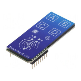 Tastatură 4 Taste UART ATTINY817 TOUCHKEY 2 Click