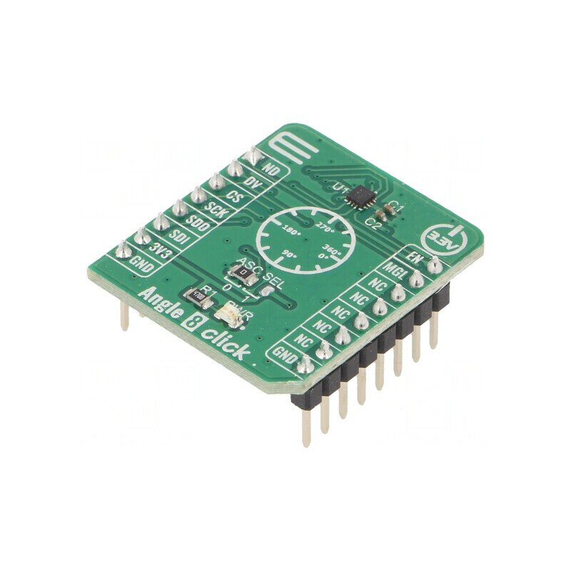 Sensor de Câmp Magnetic SPI 3.3VDC  - Angle 8 Click | Electronic-mag.ro | Componente Electronice