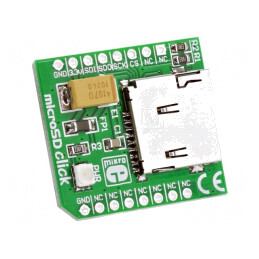 Placă MicroSD Click SPI MikroBUS 3.3VDC | Electronic-mag.ro | Componente Electronice