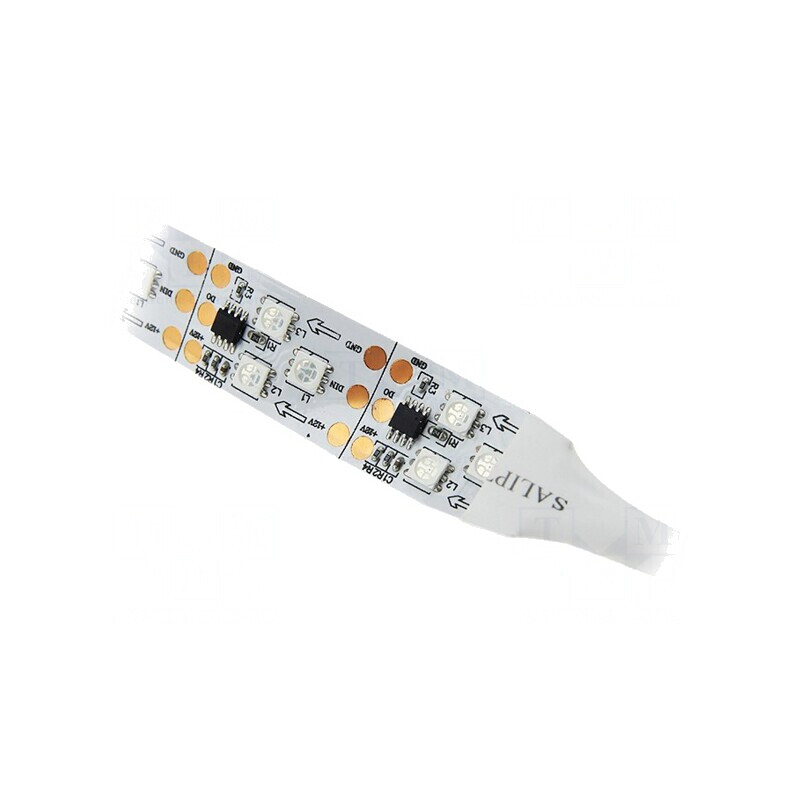 Bandă LED RGB 5050 12V programabilă 20mm PCB albă | Electronic-mag.ro | Componente Electronice