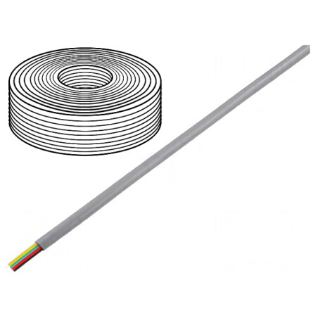 Cablu Telecomunicaţii Litat 4x28AWG Argintiu 100m | Electronic-mag.ro | Componente Electronice