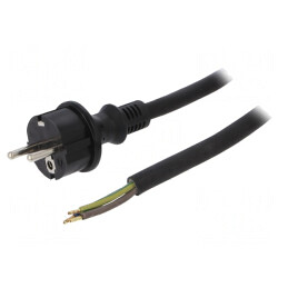 Cablu SCHUKO 5m Negru | Electronic-mag.ro | Componente Electronice