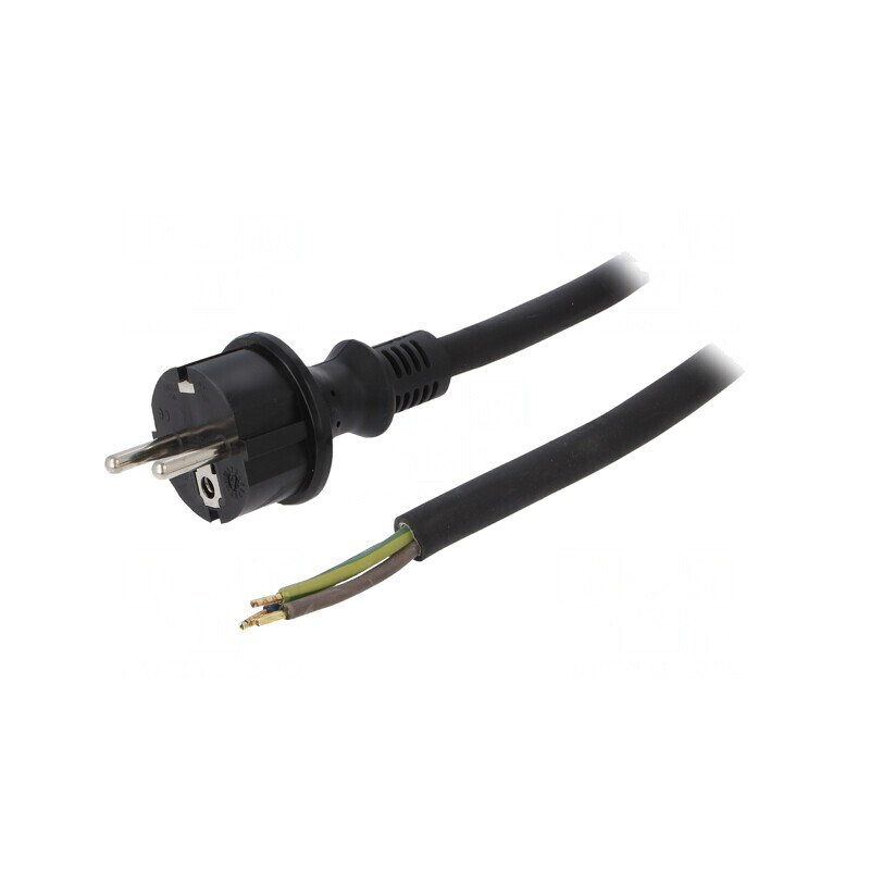 Cablu SCHUKO 5m Negru | Electronic-mag.ro | Componente Electronice