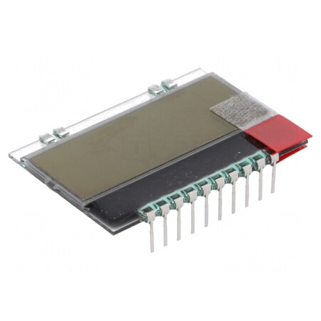 Afișaj LCD Alfanumeric FSTN 10x4 Alb 36x25.4mm | Electronic-mag.ro | Componente Electronice