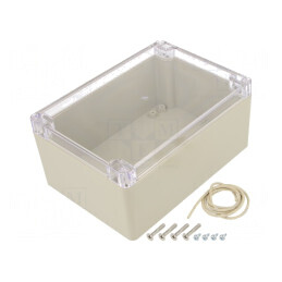 Carcasă Universală ABS Bej IP65 121x171x80mm | Electronic-mag.ro | Componente Electronice