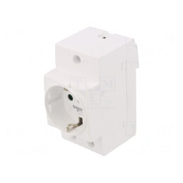 Priză Schuko 250V 16A pentru șină DIN ACTI9 | Electronic-mag.ro | Componente Electronice