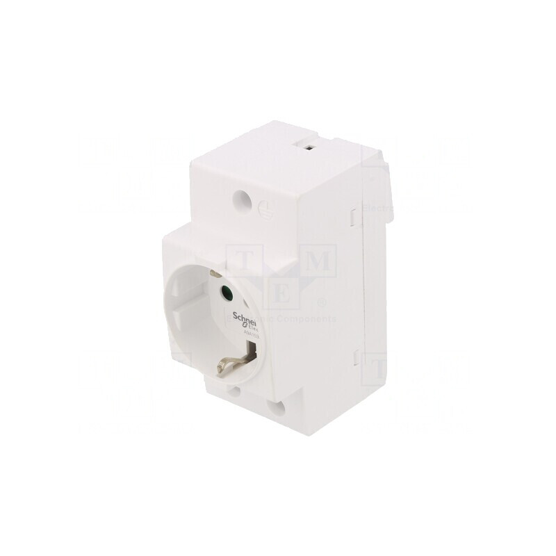 Priză Schuko 250V 16A pentru șină DIN ACTI9 | Electronic-mag.ro | Componente Electronice