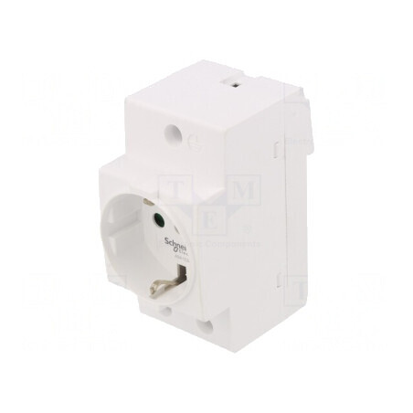 Priză Schuko 250V 16A pentru șină DIN ACTI9 | Electronic-mag.ro | Componente Electronice
