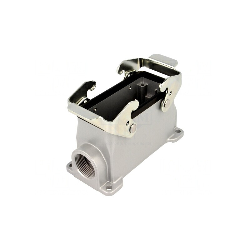 Carcasă pentru conectori HDC E16 aluminiu | Electronic-mag.ro | Componente Electronice