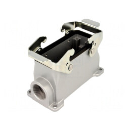 Carcasă pentru conectori HDC E16 aluminiu | Electronic-mag.ro | Componente Electronice