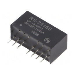 Convertor DC/DC 2W 18-36V 15V 134mA SIP8 | Electronic-mag.ro | Componente Electronice