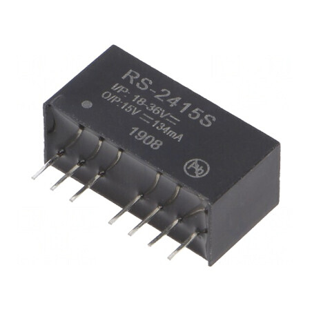 Convertor DC/DC 2W 18-36V 15V 134mA SIP8 | Electronic-mag.ro | Componente Electronice