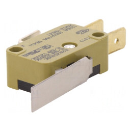 Microîntrerupător SNAP ACTION cu Manetă 10A 250VAC SPDT IP40 | Electronic-mag.ro | Componente Electronice