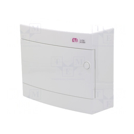 Carcasă pentru aparatură modulară IP40, albă, 12 module, ABS | Electronic-mag.ro | Componente Electronice