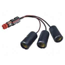 Splitter Brichetă Auto 3x16A Negru | Electronic-mag.ro | Componente Electronice