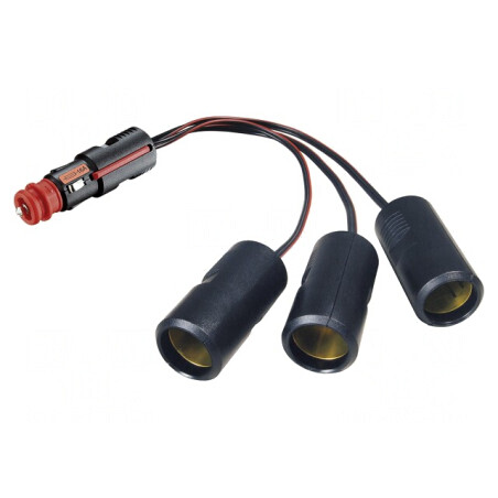Splitter Brichetă Auto 3x16A Negru | Electronic-mag.ro | Componente Electronice