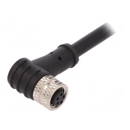 Conector M8 Mamă 5 PIN în Unghi cu Mufă și Cablu 1.5A | Electronic-mag.ro | Componente Electronice