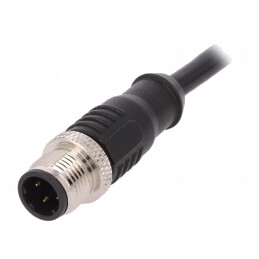 Mufă M12 4 PIN D-Ethernet IP67 250V 4A 1m | Electronic-mag.ro | Componente Electronice