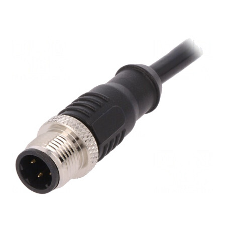 Mufă M12 4 PIN D-Ethernet IP67 250V 4A 1m | Electronic-mag.ro | Componente Electronice