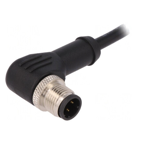 Mufă M12 4-Pin Tată unghiular Ethernet IP67 250V 4A | Electronic-mag.ro | Componente Electronice