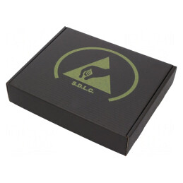 Cutie cu burete ESD 318x267x64mm carton negru 100kΩ | Electronic-mag.ro | Componente Electronice