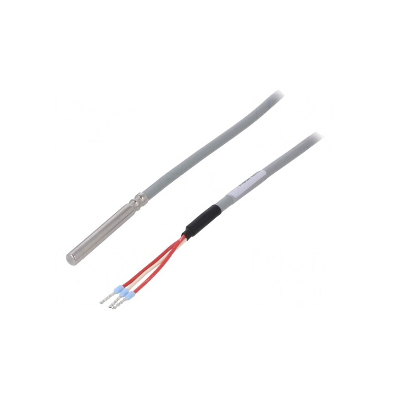 Senzor de Temperatură Pt100 Ø6x50mm Lungime 3m | Electronic-mag.ro | Componente Electronice