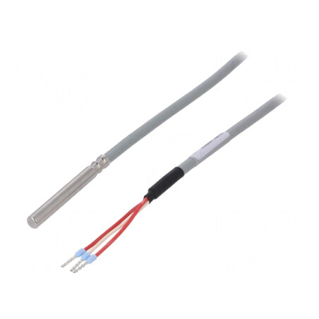 Senzor de Temperatură Pt100 Ø6x50mm Lungime 3m | Electronic-mag.ro | Componente Electronice