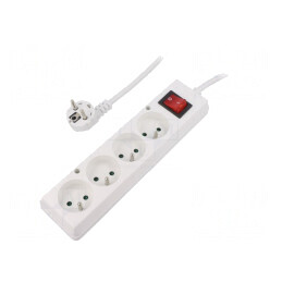 Prelungitor 4 Prize Alb 10m 16A | Electronic-mag.ro | Componente Electronice