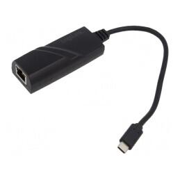 Adaptor USB la Ethernet, USB 3.2, Negru | Electronic-mag.ro | Componente Electronice