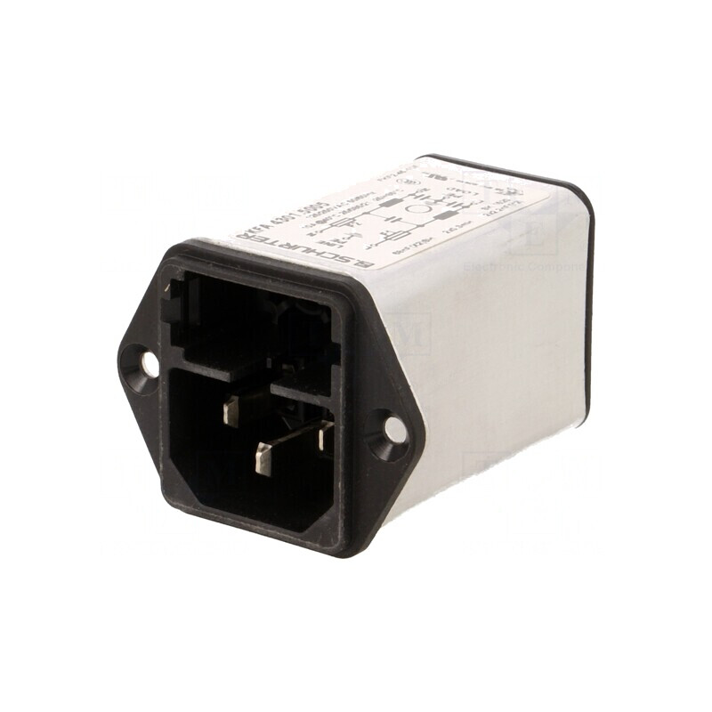Conector AC Soclu Tată 10A 250V IEC 60320 | Electronic-mag.ro | Componente Electronice