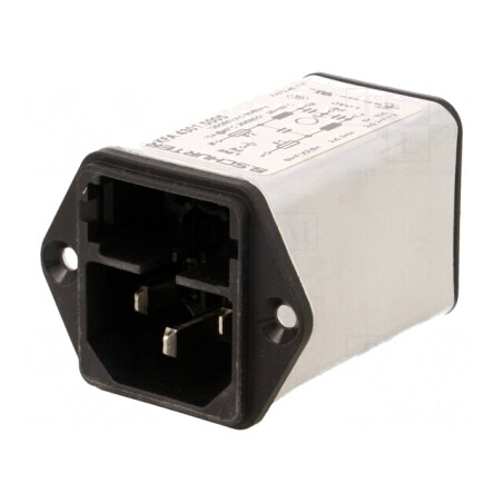 Conector AC Soclu Tată 10A 250V IEC 60320 | Electronic-mag.ro | Componente Electronice