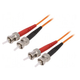 Patch Cord Fibra OM1 ST/UPC 2m | Electronic-mag.ro | Componente Electronice