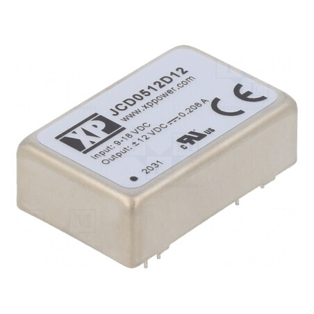 Convertor DC/DC 5W 9-18V la 12V/-12V THT | Electronic-mag.ro | Componente Electronice
