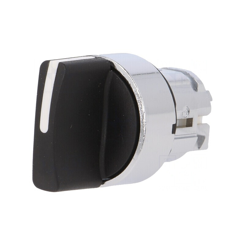 Comutator Rotativ 22mm 3 Poziții Negru | Electronic-mag.ro | Componente Electronice