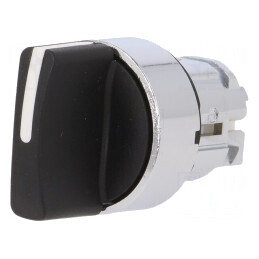 Comutator Rotativ 22mm 3 Poziții Negru | Electronic-mag.ro | Componente Electronice
