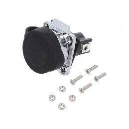 Conector Circular Soclu 28mm 2 Pin Aurit | Electronic-mag.ro | Componente Electronice