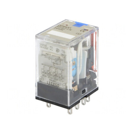 Releu electromagnetic 4PDT 24VDC 5A | Electronic-mag.ro | Componente Electronice