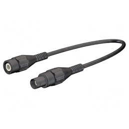 Cablu de măsurare BNC soclu-mufă 0,5m negru 50Ω
