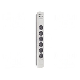 Prelungitor cu Protecție la Supratensiune, 6 Prize, 16A | Electronic-mag.ro | Componente Electronice
