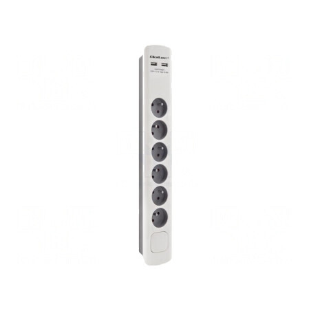 Prelungitor cu Protecție la Supratensiune, 6 Prize, 16A | Electronic-mag.ro | Componente Electronice