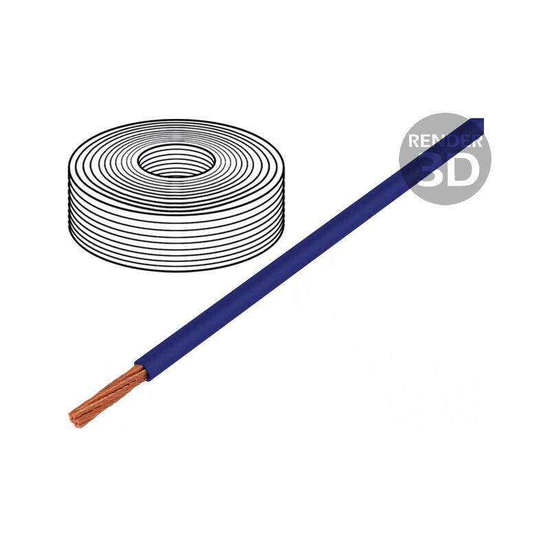 Cablu electric LifY 1x35mm2 PVC albastru 450V/750V