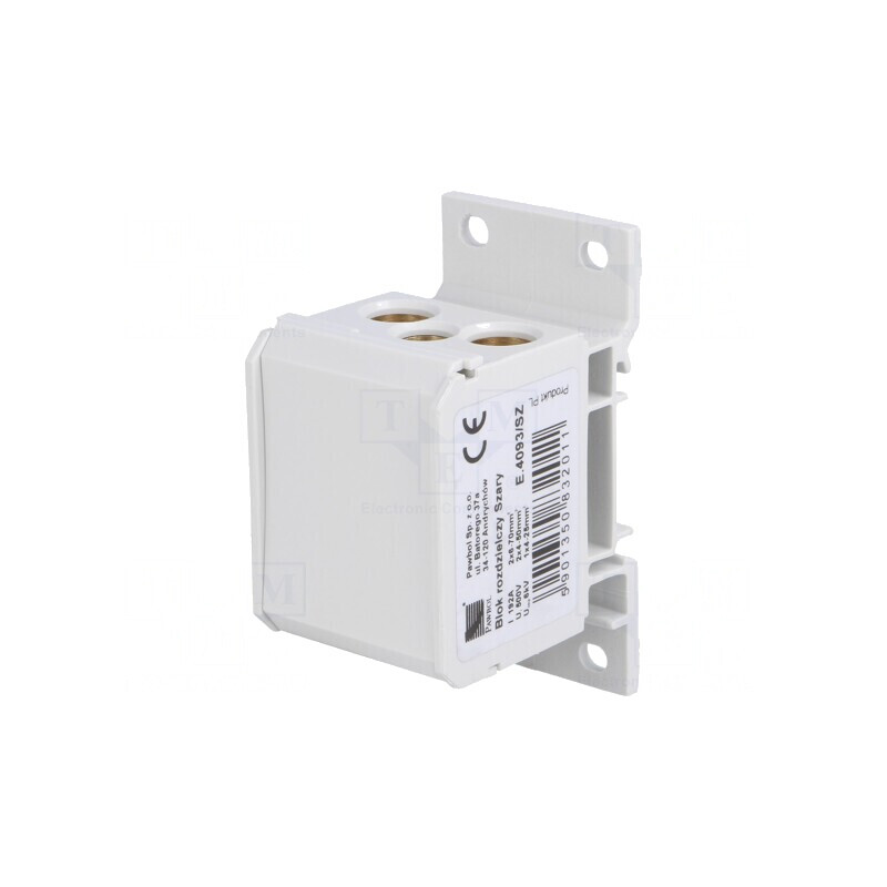 Bloc de distribuție 2.5-70mm², 1 pistă, 5 borne | Electronic-mag.ro | Componente Electronice