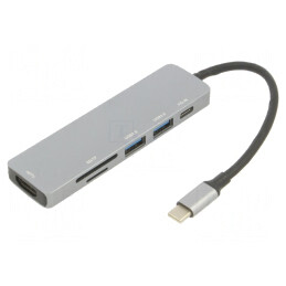 Adaptor OTG USB 3.0 0,15m Negru Argintiu | Electronic-mag.ro | Componente Electronice