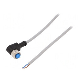Cablu de conectare M12 4PIN unghi 5m IP67 250VAC 4A | Electronic-mag.ro | Componente Electronice