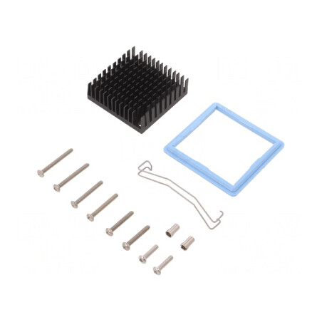 Radiator extrudat negru 45x45x14.5mm | Electronic-mag.ro | Componente Electronice