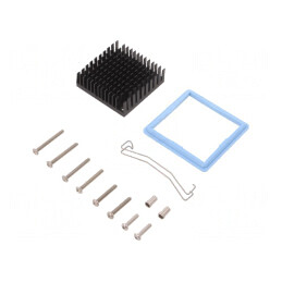 Radiator extrudat negru 45x45x14.5mm | Electronic-mag.ro | Componente Electronice